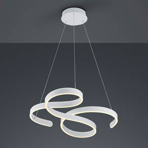 LED-hanglamp Francis kunststof/aluminium - 1 lichtbron - Wit