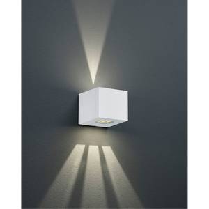 LED-wandlamp Cordoba polyetheen - 2 lichtbronnen - Wit