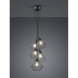 Hanglamp Meike II aluminium - 5 lichtbronnen