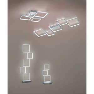 LED-plafondlamp Sorrento I kunststof/aluminium - 1 lichtbron - Zilver