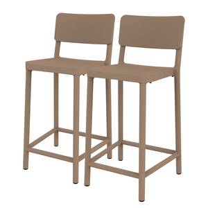 Chaises de bar Lisboa II (lot de 2) Sable