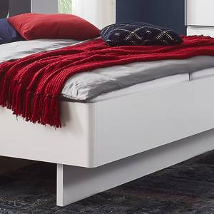 Struttura letto Valencia Bianco - Materiale a base lignea - 302 x 92 x 210 cm