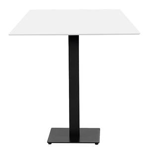Table haute Tapies II Acier - Blanc / Noir