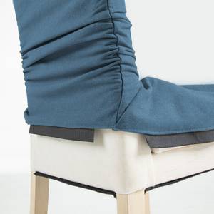 Gestoffeerde stoelen Ellerby I (2 stuk) geweven stof/massief beukenhout - beukenhout - Jeansblauw