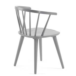 Chaises Krise (lot de 2) Hévéa massif - Gris