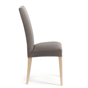 Gestoffeerde stoelen Ellerby I (2 stuk) geweven stof/massief beukenhout - beukenhout - Grijs