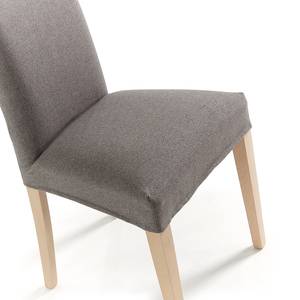 Gestoffeerde stoelen Ellerby I (2 stuk) geweven stof/massief beukenhout - beukenhout - Grijs