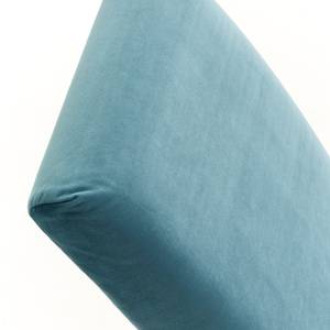 Chaise capitonnée Ellerby II (lot de 2) Velours / Hêtre massif - Hêtre - Turquoise