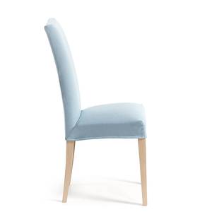 Gestoffeerde stoelen Ellerby I (2 stuk) geweven stof/massief beukenhout - beukenhout - Lichtblauw