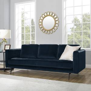 Sofa Hamina II (3-Sitzer) Samt - Marineblau