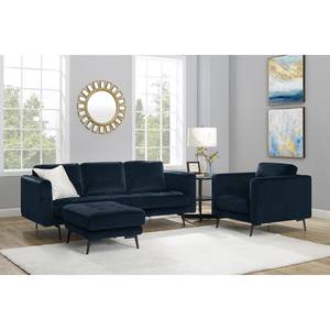 Fauteuil Hamina II Flannel - Bleu marine