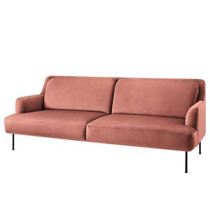 Sofa Bleecker (3-Sitzer) Samt - Mauve