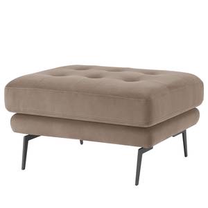 Gestoffeerde hocker Hamina II Flannel - Cappuccinokleurig