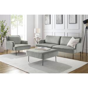 Fauteuil Bleecker Velours - Gris