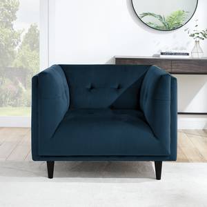 Fauteuil Botley Velours - Bleu marine