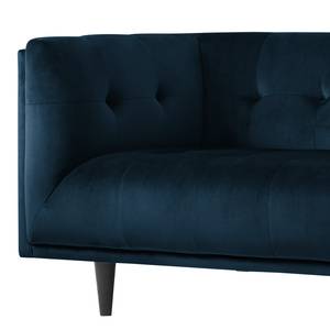 Sofa Botley (3-Sitzer) Samt - Marineblau
