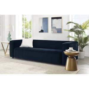 Sofa Berlou II (3-Sitzer) Microfaser - Marineblau