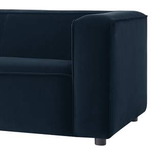 Sofa Berlou II (3-Sitzer) Microfaser - Marineblau