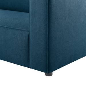 Sofa Berlou I (3-Sitzer) Webstoff - Meerblau