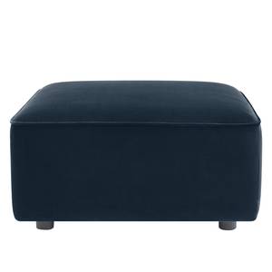 Gestoffeerde hocker Berlou II geweven stof - Marineblauw