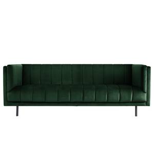 Sofa Beslon (3-Sitzer) Webstoff - Dunkelgrün