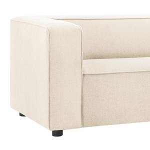 Ecksofa Berlou I Webstoff - Creme - Longchair davorstehend rechts