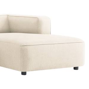 Ecksofa Berlou I Webstoff - Creme - Longchair davorstehend rechts