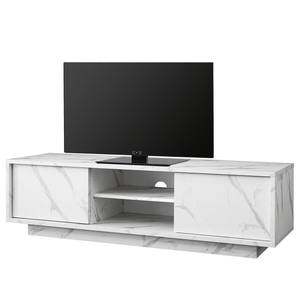TV-Lowboard Carrara Marmor Weiß Dekor