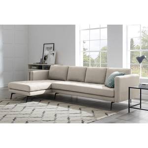 Ecksofa Hamina Flannel - Cappuccino - Longchair davorstehend links