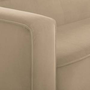 Ecksofa Berlou II Microfaser - Beige - Longchair davorstehend rechts