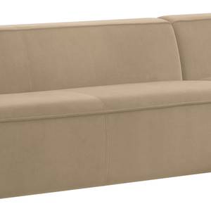 Ecksofa Berlou II Microfaser - Beige - Longchair davorstehend rechts