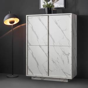 Buffet haut Carrara Imitation marbre blanc