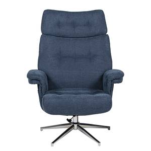 Fauteuil relax Peers Tissu - Bleu foncé