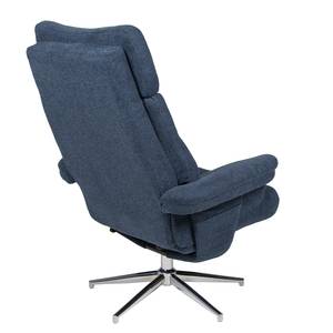 Fauteuil relax Peers Tissu - Bleu foncé