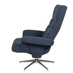 Relaxfauteuil Markham geweven stof - Donkerblauw