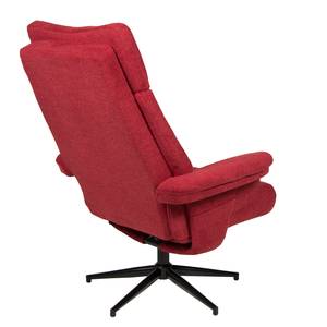 Fauteuil relax Peers Tissu - Rouge