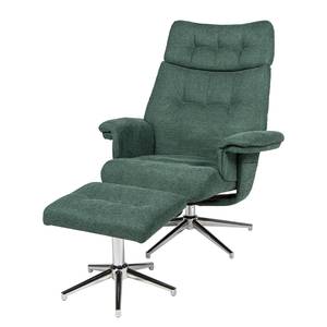 Fauteuil relax Peers Tissu - Vert foncé