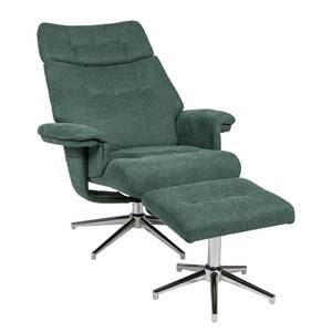 Fauteuil relax Peers Tissu - Vert foncé