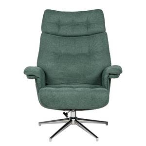 Relaxfauteuil Peers geweven stof - Donkergroen