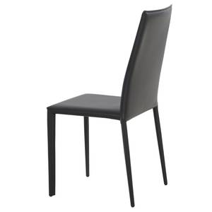 Chaises Portola (lot de 2) Cuir recyclé / Fer - Noir