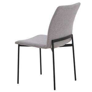 Chaises Wines (lot de 2) Tissu / Fer - Gris clair