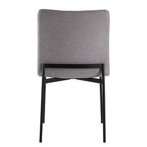 Chaises Wines (lot de 2) Tissu / Fer - Gris clair