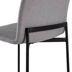 Chaises Wines (lot de 2) Tissu / Fer - Gris clair