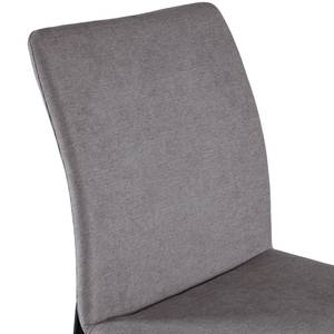 Chaises Wines (lot de 2) Tissu / Fer - Gris clair