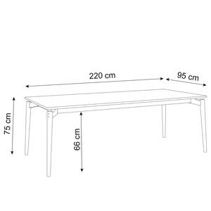 Table Ahmas II Chêne clair