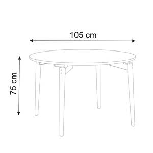 Eettafel Ahmas I Wit - Uittrekbaar