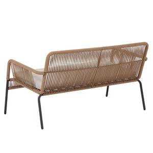 Banc de jardin Samantha Acier / Polyester - Beige / Gris