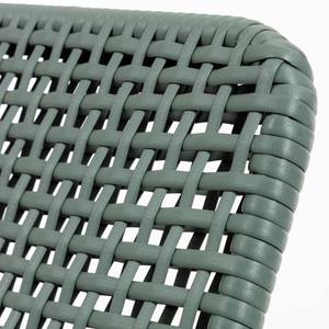 Chaise de jardin Wivina Acier / Polyester - Vert / Gris