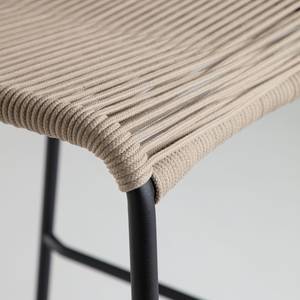 Chaises de bar Lambton II Acier / Polyester - Beige - Beige