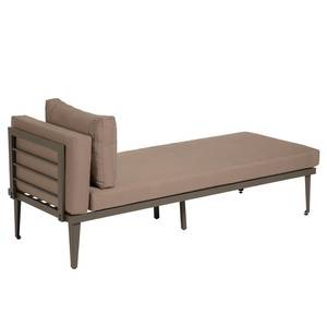 Canapé de jardin Pascale II Aluminium / Polyester - Marron